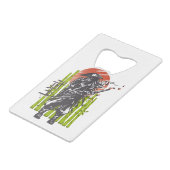 Samurai Super Warrior Ontwerp Creditkaart Flessenopener (Achterkant Gekanteld)