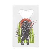 Samurai Super Warrior Ontwerp Creditkaart Flessenopener (Achterkant)