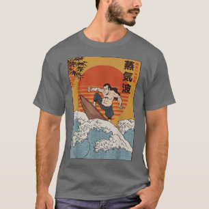 Samurai surft geweldige golf Japanse manga-minnaar T-shirt