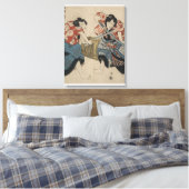 Samurai Sword Fight circa 1825 Canvas Afdruk (Insitu (Slaapkamer))