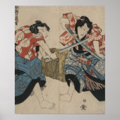 Samurai Sword Fight circa 1825 Poster (Voorkant)