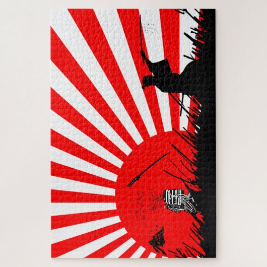 Samurai Sword Fight Victory Legpuzzel (Verticaal)