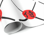 SAMURAI - Sword & Kanji Cadeaupapier (Rol Hoek)