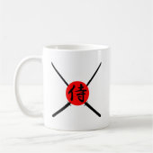 SAMURAI - Sword & Kanji Koffiemok (Links)