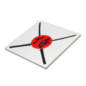 SAMURAI - Sword & Kanji Tegeltje (Zijkant)