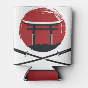 Samurai Sword: Torii Gate Cartoon Blikjeskoeler