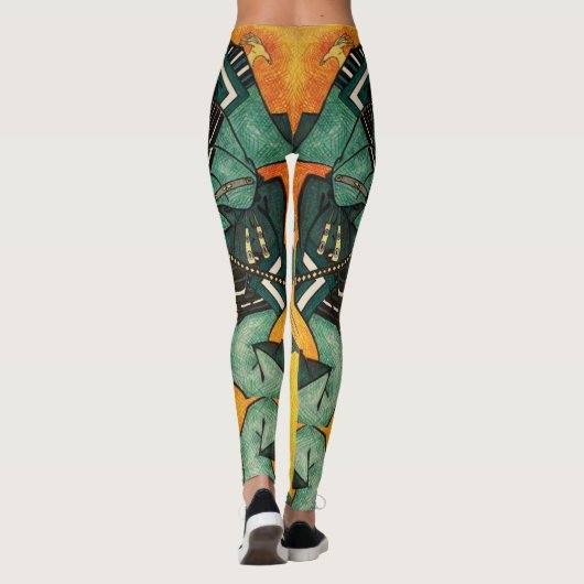 Samurai Swordsman spats Leggings (Achterkant)