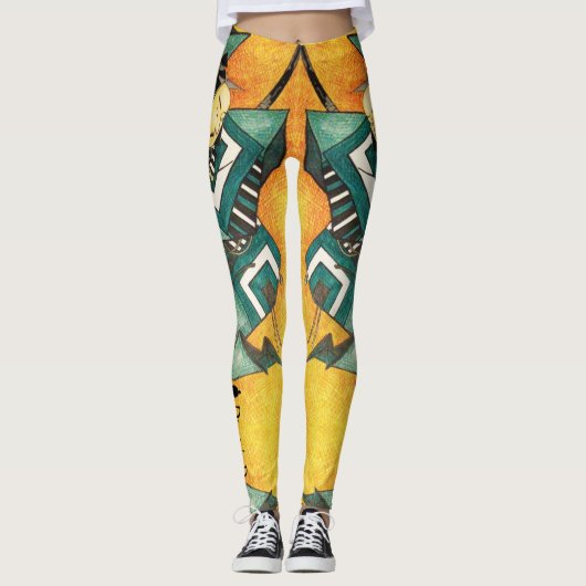 Samurai Swordsman spats Leggings (Voorkant)