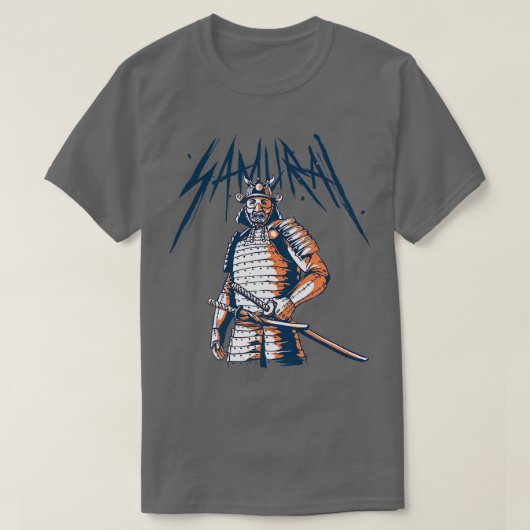Samurai T-Shirt Japanse Sword Warrior Japan Warri (Design voorkant)