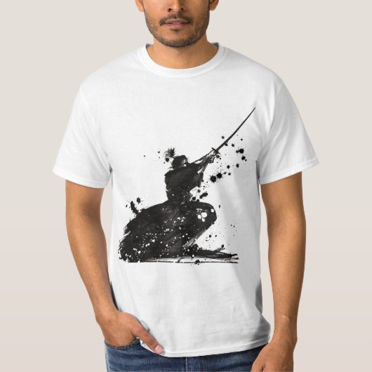samurai t-shirt voor mannen (Voorkant)
