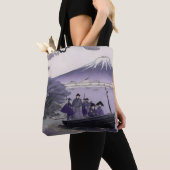 Samurai-tas Mount Fuji Japanse Kunst Tote Bag (Dichtbij)