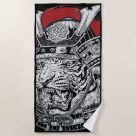 Samurai Tiger Beach Towel Strandlaken