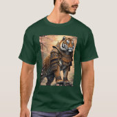 Samurai Tiger 🐯⚔️ | Warrior Oerwoud Vibe T-shirt (Voorkant)