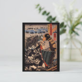 Samurai tijdens de oorlog. Mooie draak. c. jaren ' Briefkaart (Staand voorkant)