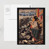 Samurai tijdens de oorlog. Mooie draak. c. jaren ' Briefkaart (Voorkant / Achterkant)
