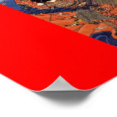 Samurai tijdens de oorlog, ongeveer 1800 jaar poster (Hoek)