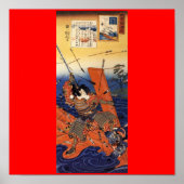 Samurai tijdens de oorlog, ongeveer 1800 jaar poster (Voorkant)