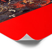 Samurai tijdens de oorlog, ongeveer 1800 jaar poster (Hoek)