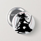 Samurai-toets Ronde Button 5,7 Cm (Voorkant /achterkant)