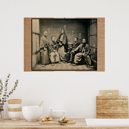 samurai, tokyo 1860 poster (Keuken)