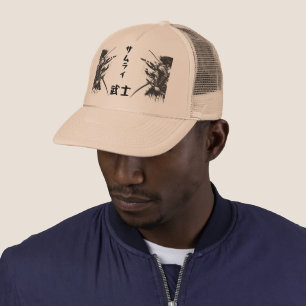 Samurai Trucker Hoed – Japanse Krijger Kanji 侍 Mes Pet