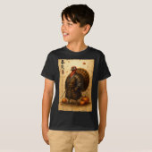 Samurai Turkey Thanksgiving Japanese Warrior Anime T-shirt (Voorkant volledig)