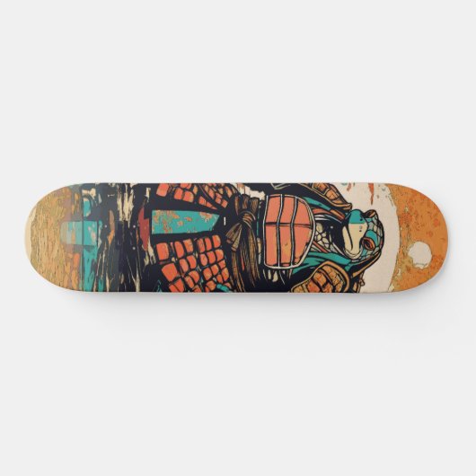 Samurai Turtle Persoonlijk Skateboard (Horizontaal)
