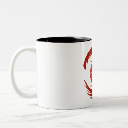 samurai tweekleurige koffiemok (Links)