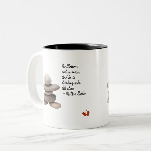 Samurai Tweekleurige Koffiemok (Voorkant links)