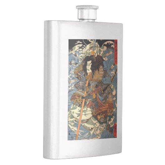  Samurai Ukiyo-e Japans schilderen Heupfles (Rechts)