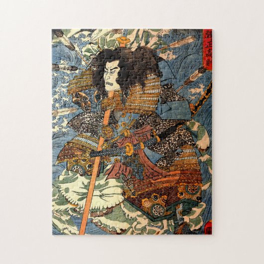 Samurai Ukiyo-e Japans schilderen Legpuzzel (Verticaal)