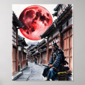 Samurai Under the Blood Moon Poster (Voorkant)