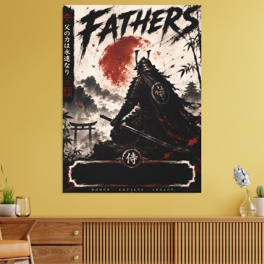Samurai Vader Legacy Canvas Kunst (Insitu (Woonkamer))