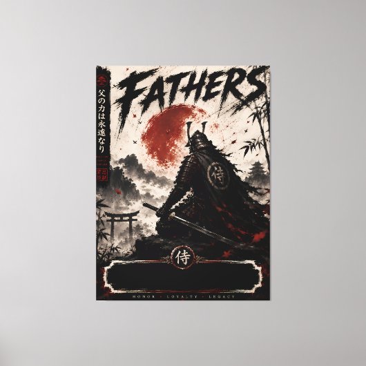Samurai Vader Legacy Canvas Kunst (Voorkant)