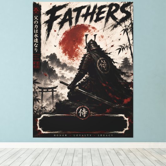 Samurai Vader Legacy Canvas Kunst (Insitu (Houten vloer))