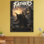 Samurai Vader Tovenaar Canvas Afdruk (Insitu (Woonkamer))