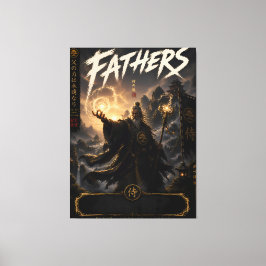 Samurai Vader Tovenaar Canvas Afdruk