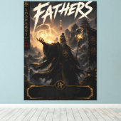 Samurai Vader Tovenaar Canvas Afdruk (Insitu (Houten vloer))
