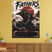 Samurai vaders canvas wandkunst afdruk (Insitu (Woonkamer))