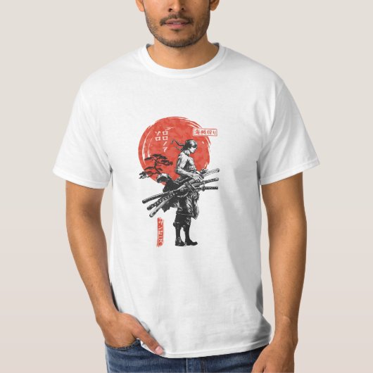 Samurai van de Rode Zon T-shirt (Voorkant)
