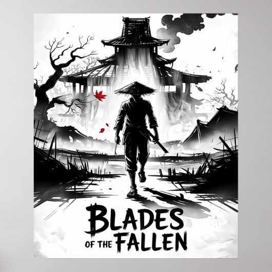 Samurai van de ruïnes van Ashen Poster (Voorkant)