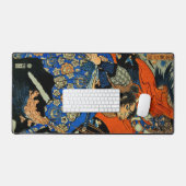 SAMURAI VECHT MET MONSTER BUREAUMAT (Keyboard & Muis)