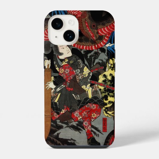 SAMURAI VECHT MET MONSTER iPhone HOESJE (Achterkant)