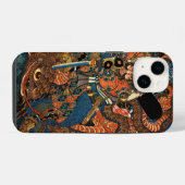 SAMURAI VECHT MET MONSTER iPhone HOESJE (Achterkant horizontaal)