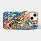 SAMURAI VECHT MET MONSTER iPhone HOESJE (Achterkant horizontaal)