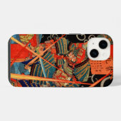 SAMURAI VECHT MET MONSTER iPhone HOESJE (Achterkant horizontaal)