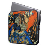 SAMURAI VECHT MET MONSTER LAPTOP SLEEVE (Voorkant Links)