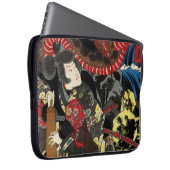 SAMURAI VECHT MET REUZENSLAKDORS LAPTOP SLEEVE (Voorkant Rechts)