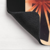 Samurai verdedigt tegen exploderende schelp muismat (Hoek)