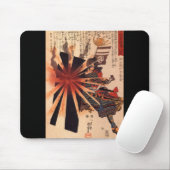 Samurai verdedigt tegen exploderende schelp muismat (Met muis)